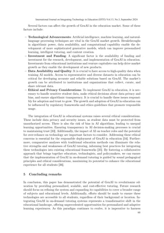 Generative AI as a New Paradigm for Personalized Tutoring in Modern ...