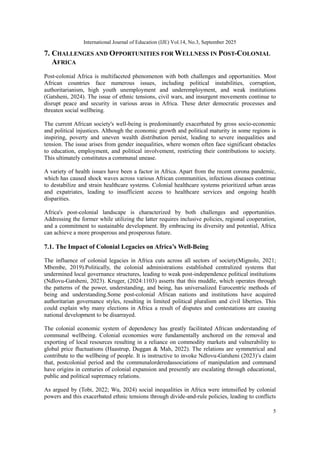 RETHINKING COMMUNITY WELL-BEING IN POSTCOLONIAL AFRICA IN THE CONTEXT ...
