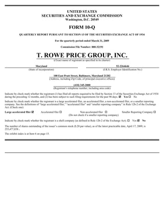 Price T Rowe Group Inc 