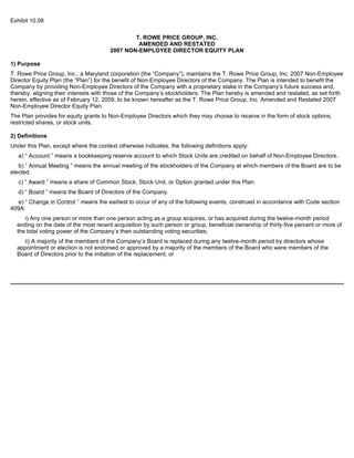 Price T Rowe Group Inc 