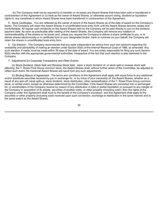 Price T Rowe Group Inc 