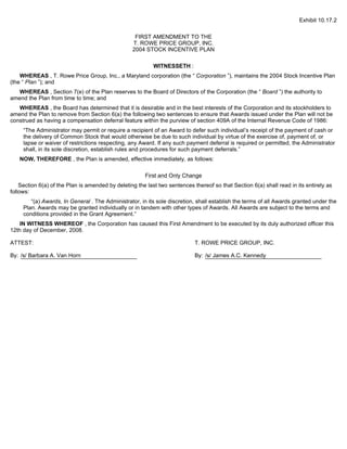 Price T Rowe Group Inc 