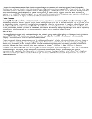 Price T Rowe Group Inc 