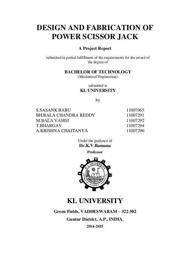 Design Of Scissor Jack Pdf Design Of Scissor Jack Pdf