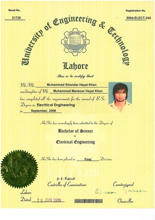 UET degree | PDF