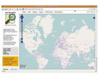 Volunteered Geographic Information and OpenStreetMap