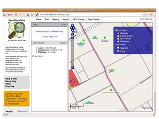 Volunteered Geographic Information and OpenStreetMap