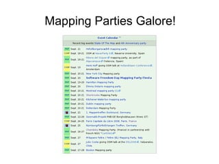 Volunteered Geographic Information and OpenStreetMap