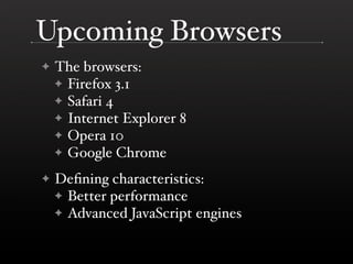 Performance Improvements In Browsers