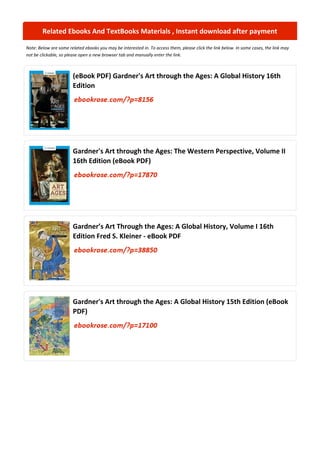 Comprehensive Guide to Gardner's Art through the Ages: A Global History ...