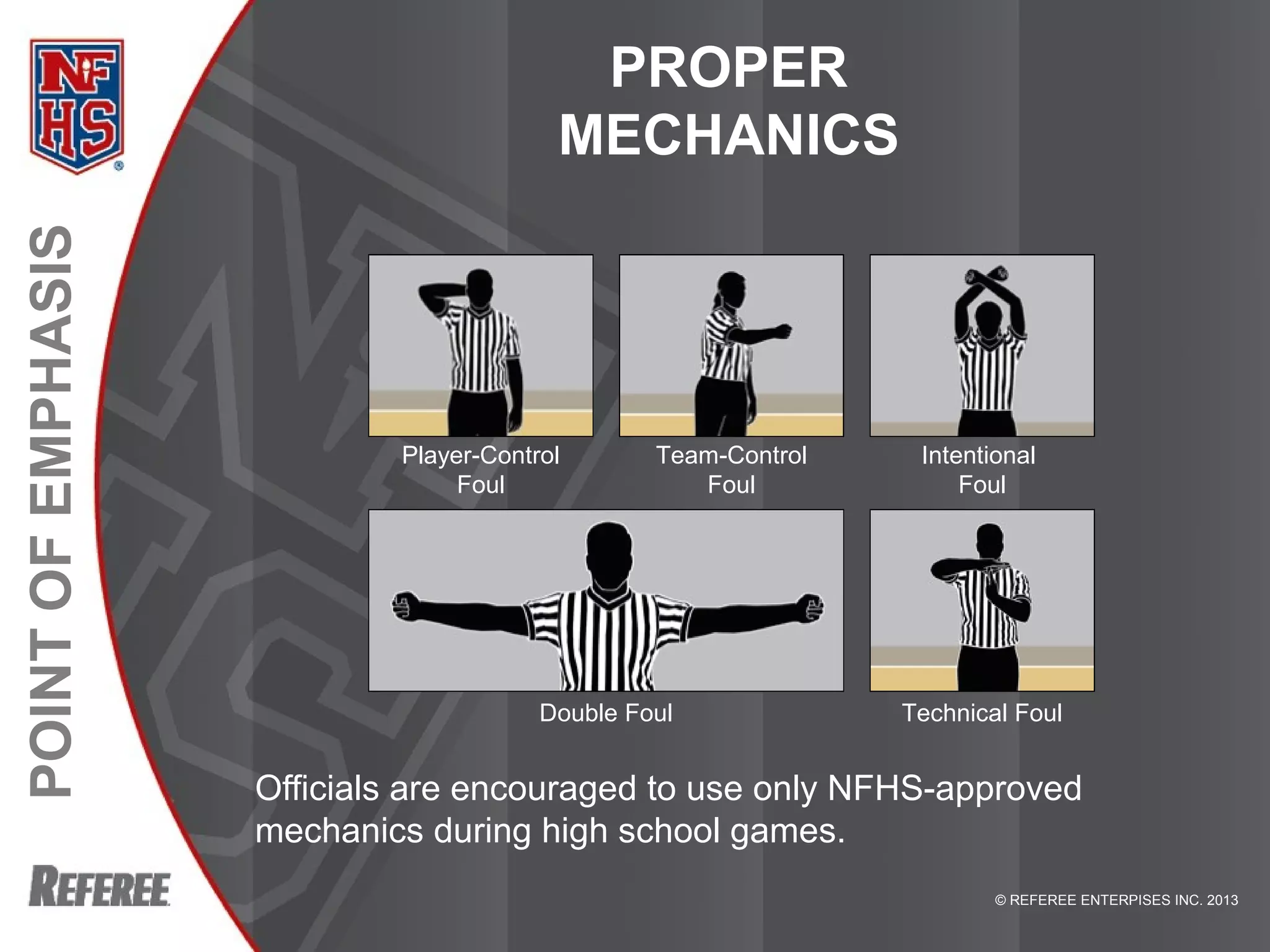 2013-15 Basketball 3 Man Mechanics NFHS | PPT