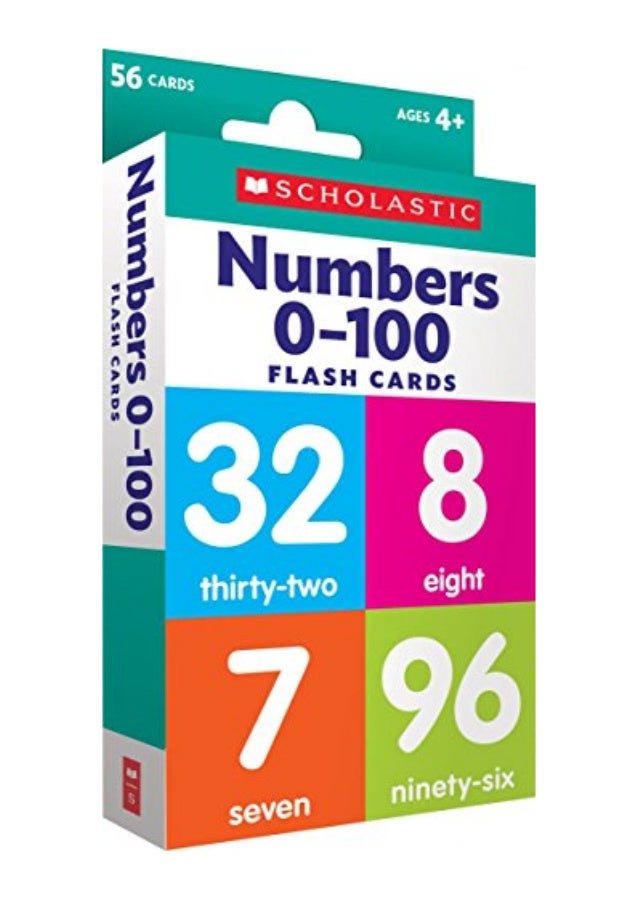 Flash Cards Pdf Scholastic Teacher Resources Numbers 0 100