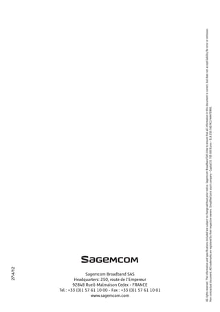 Manual do Decodificador SAGEMCOM DEC DSI83 HD Slide 20