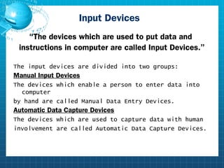 133 input devices