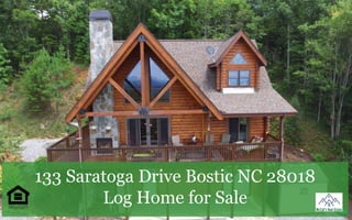 133 Saratoga Drive Bostic NC 28018
Log Home for Sale
 