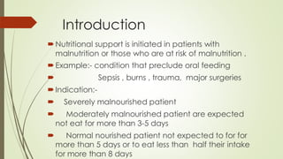 Comprehensive Overview of Enteral and Parenteral Nutrition in Clinical ...