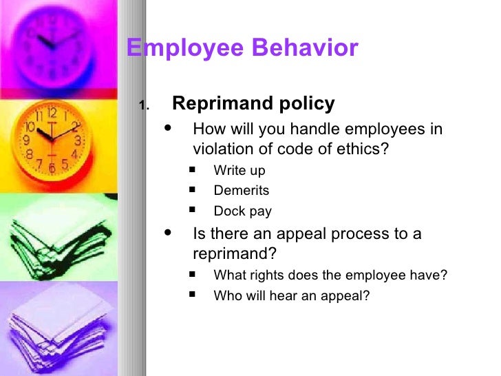 employee write up policy