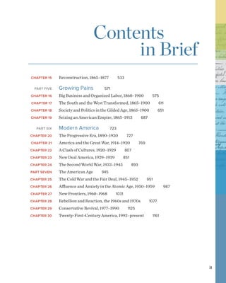 Comprehensive Overview of American History: Reconstruction to Modern ...