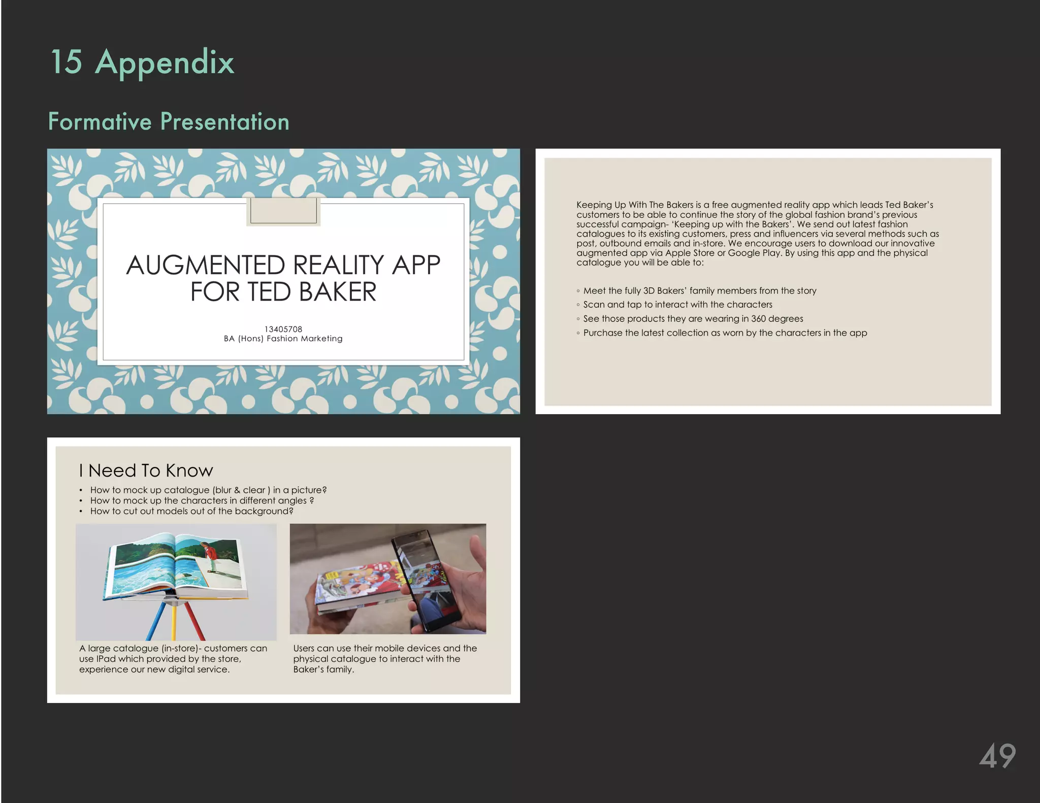 49
15	Appendix
Formative Presentation
 