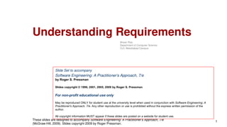 Understanding Requirements in Software in engineering | PPT