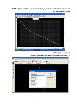 23 
وبهيا يظهر البروفايل أمامنا وإلا أردنا أن نغير أ شيء بخصائص البروفايل نضع Options ثم Profile Options 
ونغير ما نريد تغيره ثم نضع OK . 
وبهيا انتهينا من عمل البروفايلات . 
- بالنسبة للداول الحسابات ندخل عليها من خلال أداة Tabular Reports . 
 