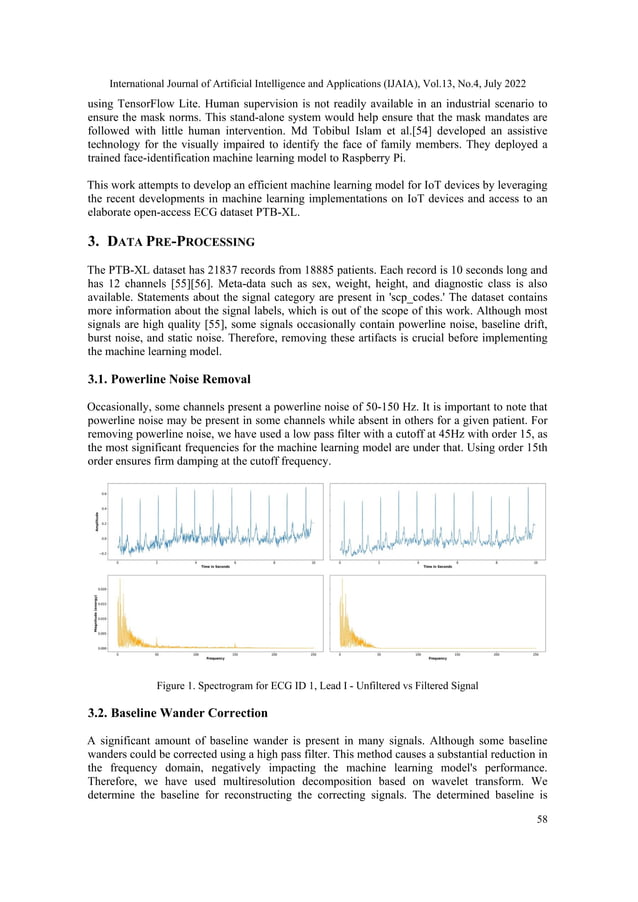 DEEP LEARNING-BASED ECG CLASSIFICATION ON RASPBERRY PI USING A ...