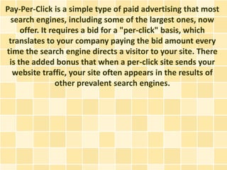 Pay Per Clicks