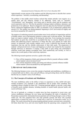 THE INFLUENCE OF GOAL SETTING AND REFLECTIVE JOURNALS IN A POST ...