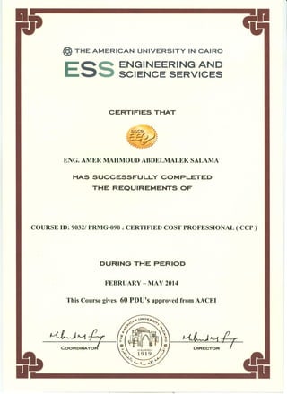 AUC certificate | PDF