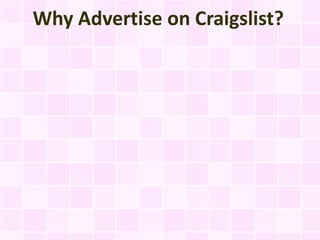 Why Advertise on Craigslist?