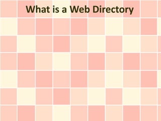 What is a Web Directory
