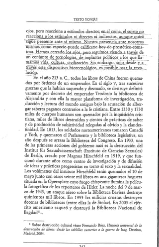 Testo Yonki Beatriz preciado