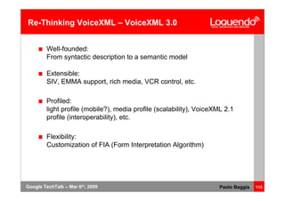 Voice Browsing And Multimodal Interaction In 2009