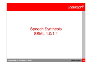 Voice Browsing And Multimodal Interaction In 2009