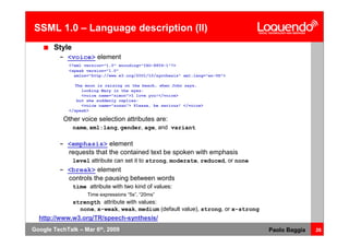 Voice Browsing And Multimodal Interaction In 2009