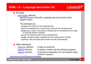 Voice Browsing And Multimodal Interaction In 2009