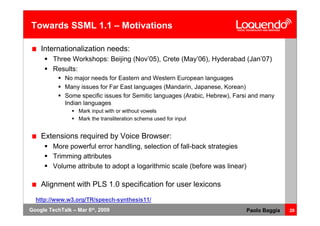 Voice Browsing And Multimodal Interaction In 2009