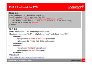 Voice Browsing And Multimodal Interaction In 2009