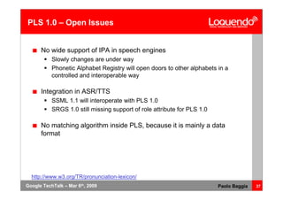 Voice Browsing And Multimodal Interaction In 2009