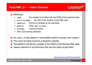Voice Browsing And Multimodal Interaction In 2009