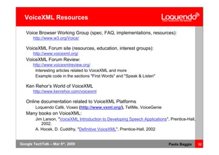 Voice Browsing And Multimodal Interaction In 2009