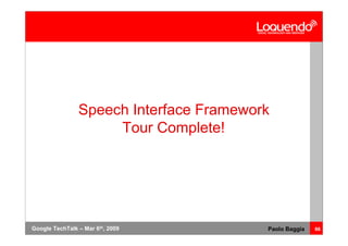 Voice Browsing And Multimodal Interaction In 2009
