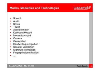 Voice Browsing And Multimodal Interaction In 2009