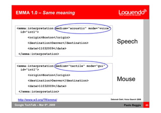 Voice Browsing And Multimodal Interaction In 2009