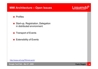 Voice Browsing And Multimodal Interaction In 2009