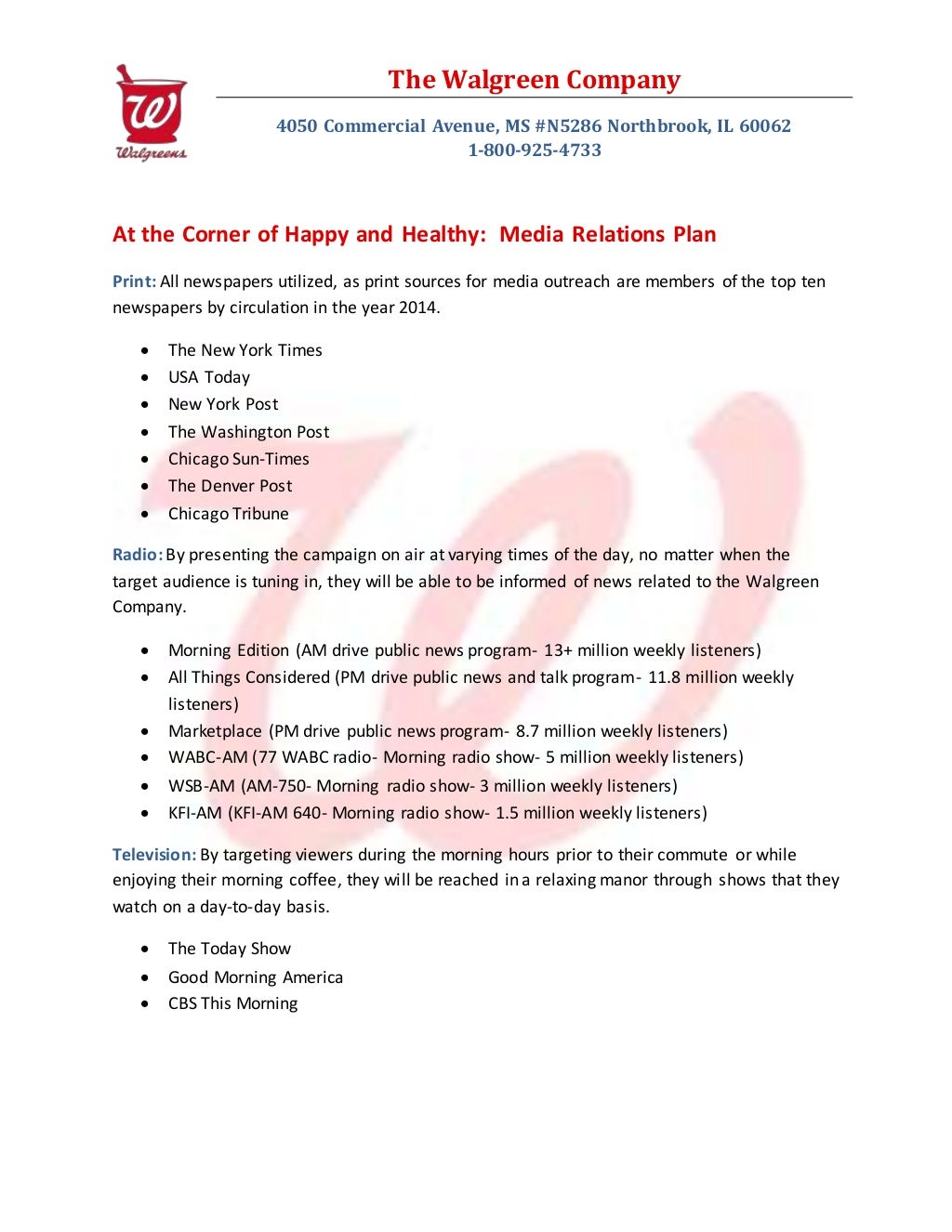 Walgreens Complete Campaign Walgreens Complete Campaign