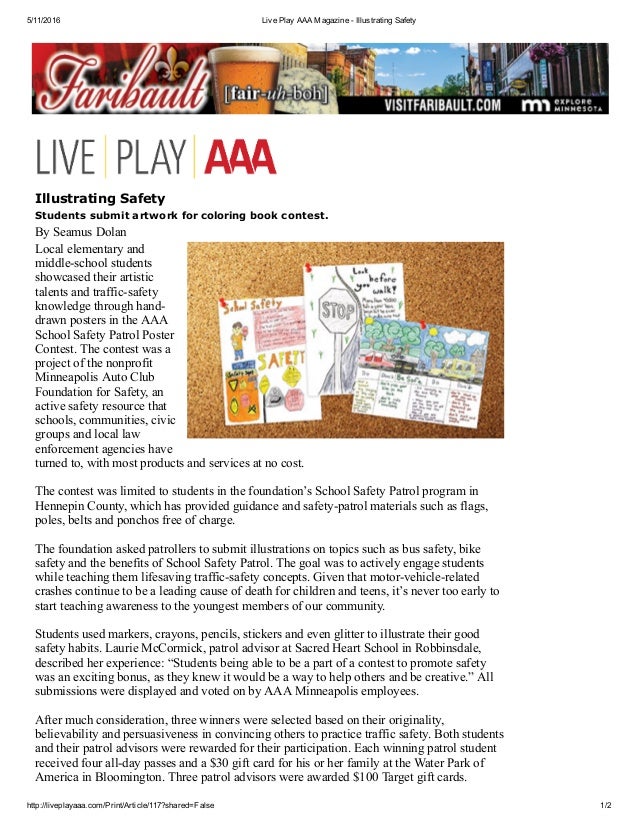 Live Play a Magazine Illustrating Safety Live Play a Magazine Illustrating Safety
