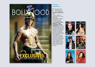 Previous
experience...
F
rom August 2007
- 2008: Worked as
Senior Designer for
Dialogue Publishing FZ
LLC,
which is a leading
publishing firm in Dubai,
Media City.
Responsibilities Prepare
the digital art work
for three Magazines
named Insure, Al Aman
(Bilingual - Arabic
and English) and Zee
Bollywood and also liaise
with the printing press on
all matters with regard to
printing of the magazines
thereby ensuring that
quality is maintained as
per the existing standards.
I also suggest new
innovative and creative
ideas for the magazines
from time to time in order
to portray the freshness
of the magazines to its
readers, also fine tuning
pages and then convert
them into PDF for final
printing.
 