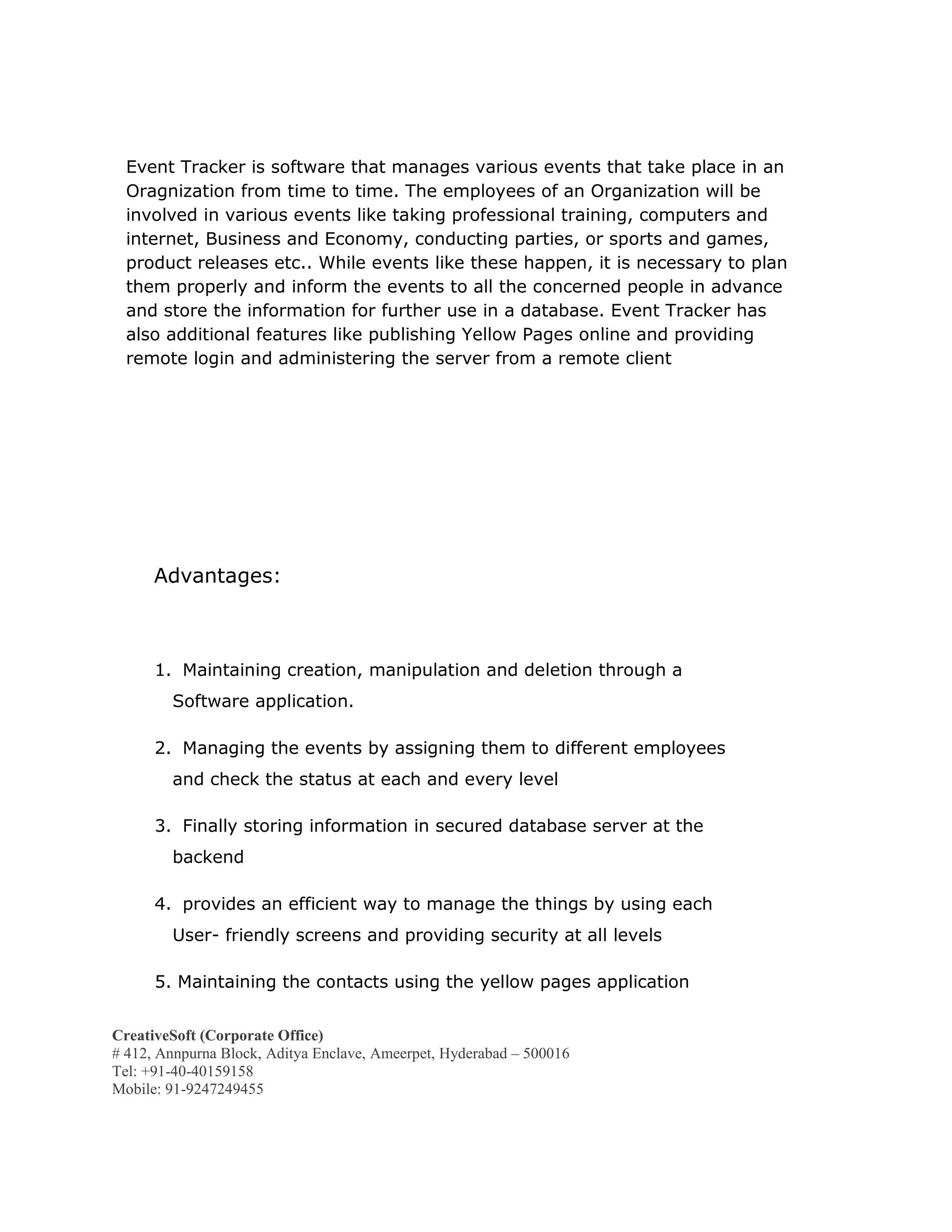 Event Tracker Abstract 2017 | PDF