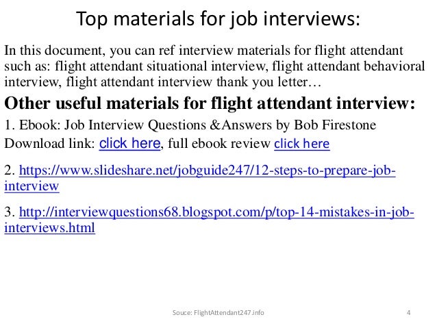 flight attendant interview questions